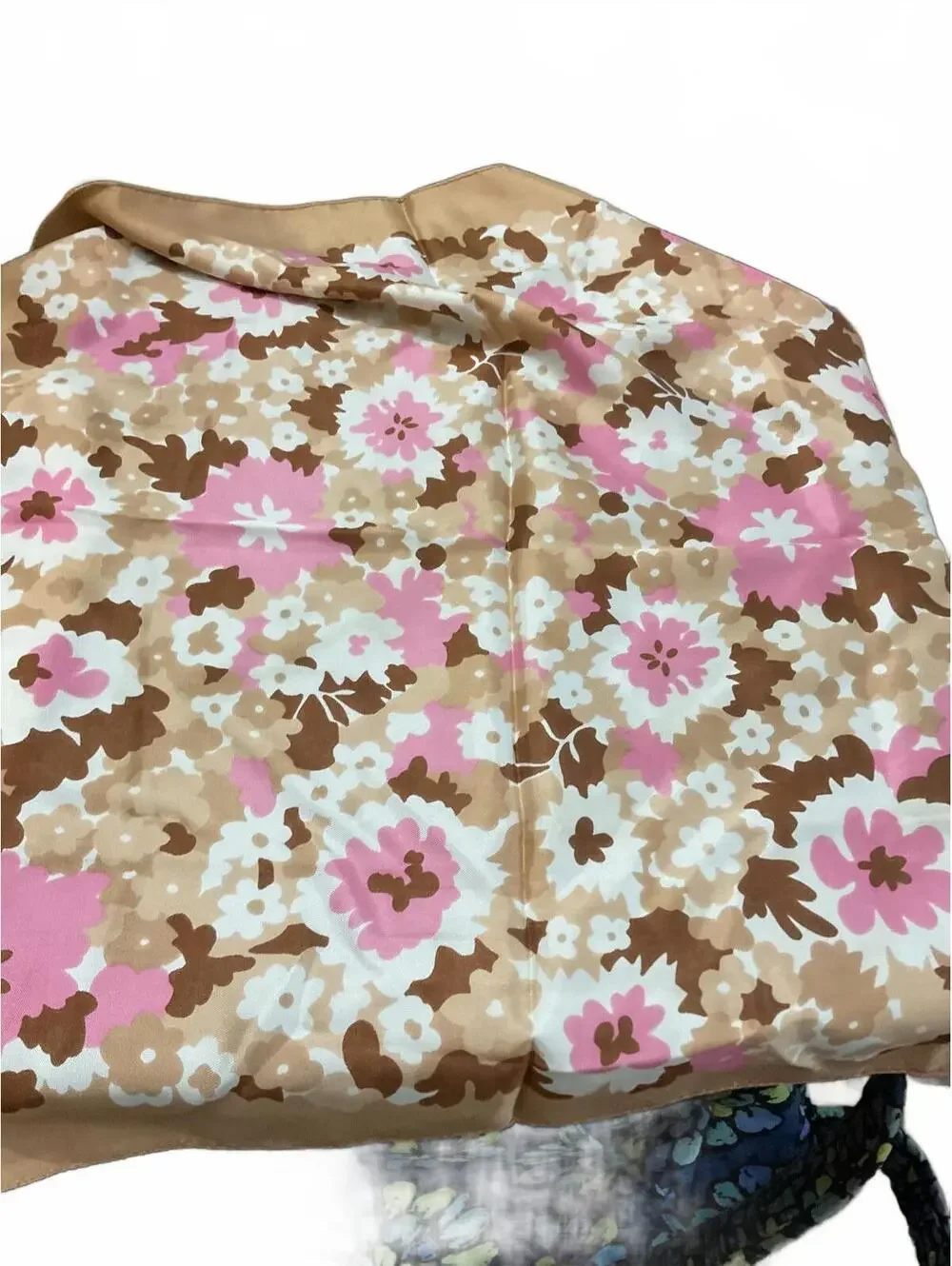 Valentino Orlandi Floral Pattern Women's Silk Scarf